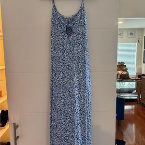 Blue Floral Maxi Dress